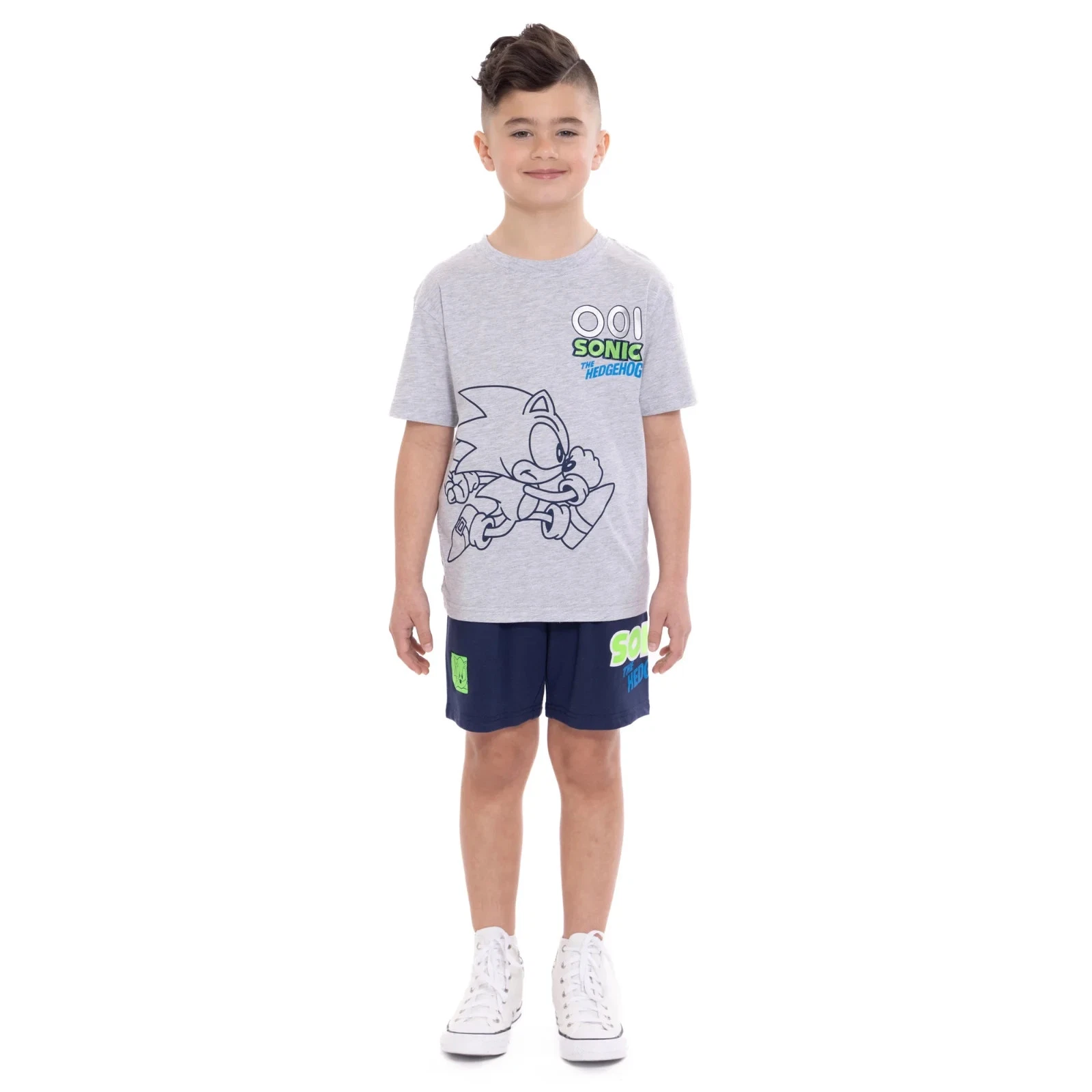 Sonic the Hedgehog Boys' Graphic Tee and Shorts Set, 2-Piece, Size 6